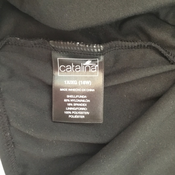 Catalina Holter Top Swimsuit Black 1X (16W) (Top Only) - Picture 3 of 4